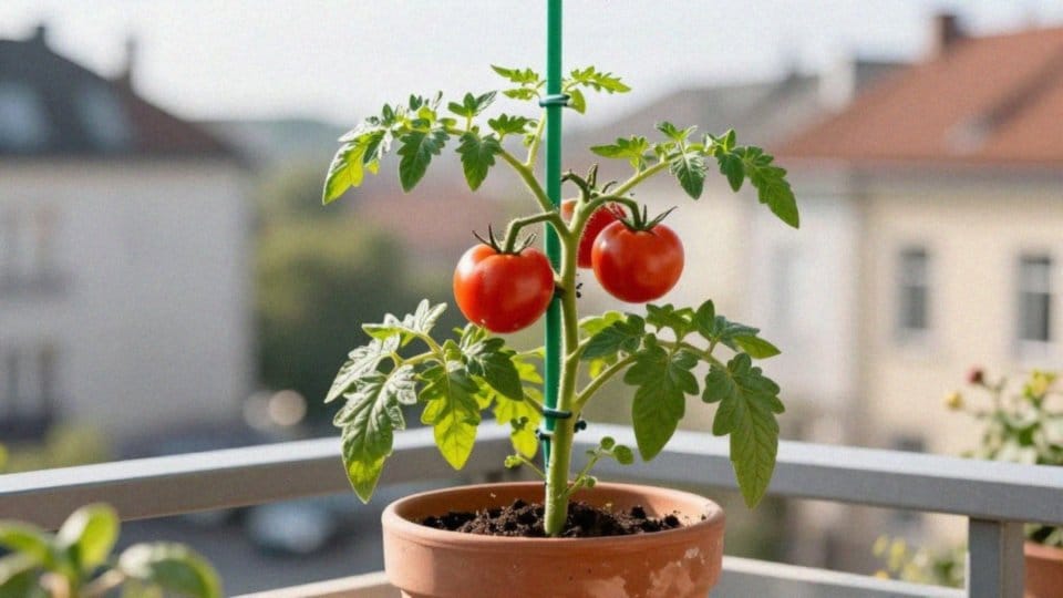 Jak przycinać i podpierać pomidory w doniczkach?