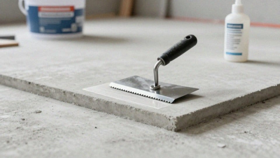Jak poprawnie aplikować klej na betonie?