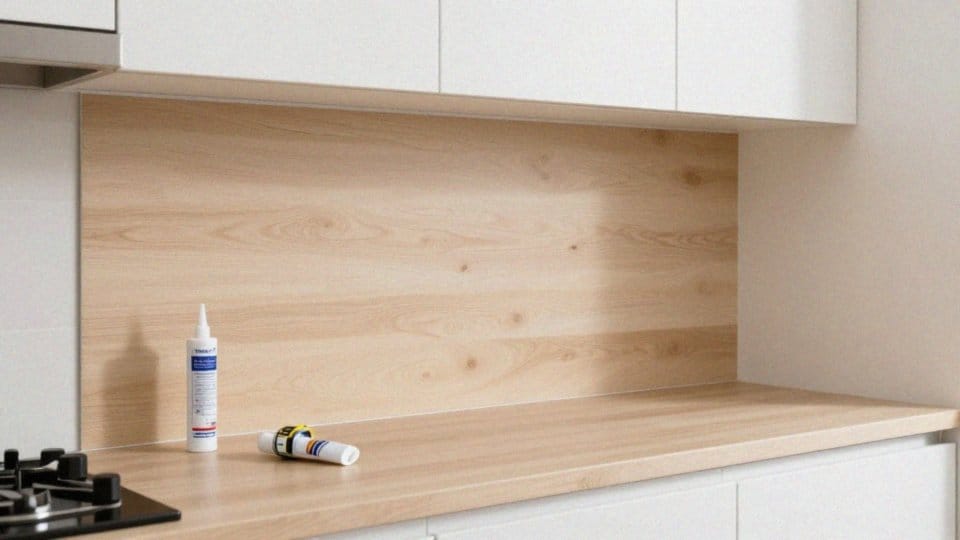 Jak przebiega montaż płyty laminowanej między szafkami?