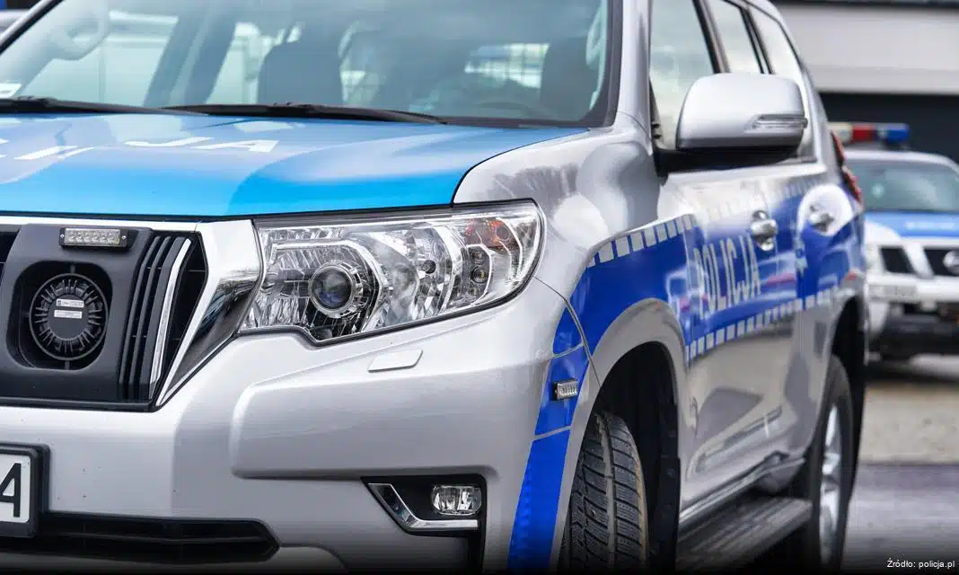 Interwencja policji w związku z wywróceniem motocykla w Szczecinie